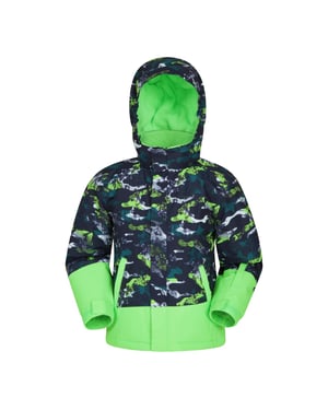 Mountain Warehouse Kinder/Kinder Mogal Camouflage Ski-jas (Groen)