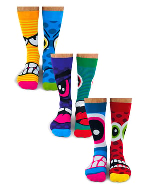 UNITED ODD SOCKS - 6 Paar Dames Puppy Dog Katoen Grappige Sokken in Geschenkdoos - De Stress Hoofden