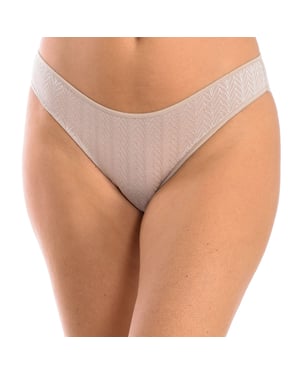 Micro tulle bikini bottom with herringbone design for women, model 3095. Elegant, soft and with a perfect fit.