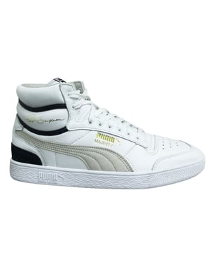 Puma x Ralph Sampson Mid OG Wit Leer Lace Up Herentrainers 370718 01