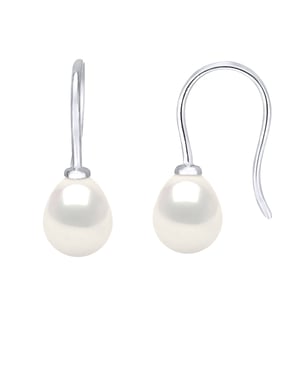 DIADEMA - Earrings - Silver and Real Freshwater Pearls