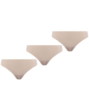 Under Armour 3-Pack Womens Beige PS Thong