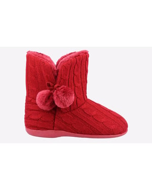 Fleet & Foster Apple Bootie Slippers Womens