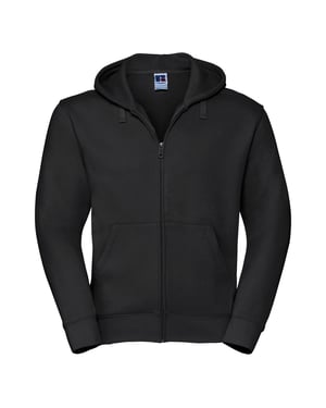 Russell Heren Authentieke Sweatshirt met volledige ritssluiting / Hoodie (Zwart)
