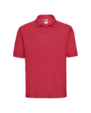 Russell Klassisk polotröja i polycotton för herrar (Klassiskt röd)