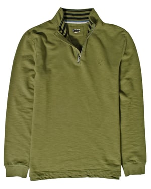Quarter Zip Cotton Sweatshirt