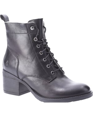 Hush Puppies Harriet Leren Vrouwen Laarzen Zwart