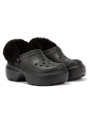 Crocs Stomp Lined Clog Women's Black Sandals