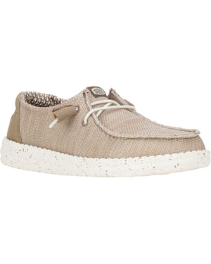 HEYDUDE Wendy Stretch Mesh Polyester Vrouwen Walnoot Loafers