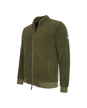 Cappuccino Italia Tröjor Sherpa Fleece Cardigan Grön
