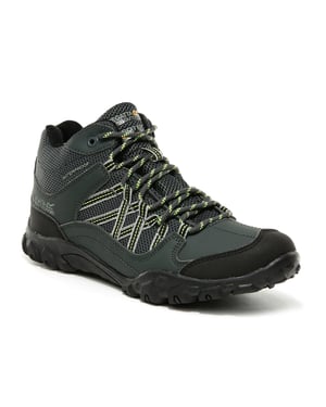Regatta Edgepoint-stövlar för barn/ungdomar (Briar Grey/Electric Lime)