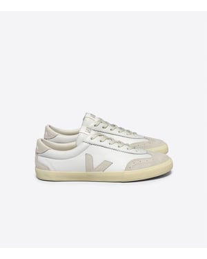 Veja Volley Leren Damestrainers Wit