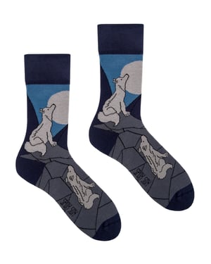 SPOX SOX - Mens & Ladies Mismatched Novelty Odd Socks - Wolves