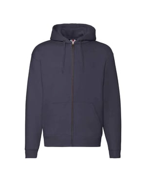 Fruit of the Loom Unisex Adult Premium Full Zip Hoodie (Deep Navy)