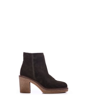 'Sh Casero' Olive Suede Ankle Boot