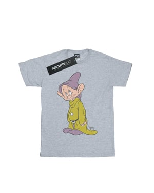 Disney Jongens Klassiek Dopey T-Shirt (Sportgrijs)