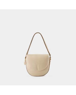 M Flap Puffy Alter Mat-väska - Stella McCartney - Veganläder - Beige