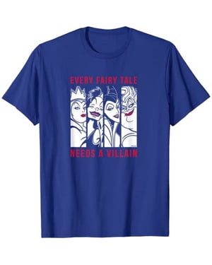 Disney Heren Elk sprookje heeft een schurk nodig Katoenen T-shirt (Marineblauw)