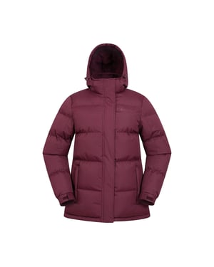 Mountain Warehouse Vattentät vadderad jacka för dam/kvinnor (Burgundy)