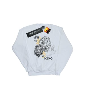 Disney Jongens The Lion King Movie It´s Good To Be King Sweatshirt (Wit)