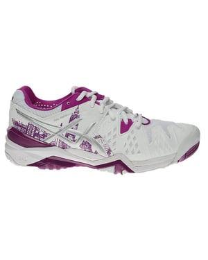 Asics Gel-Resolution 6 Womens White Tennis Trainers