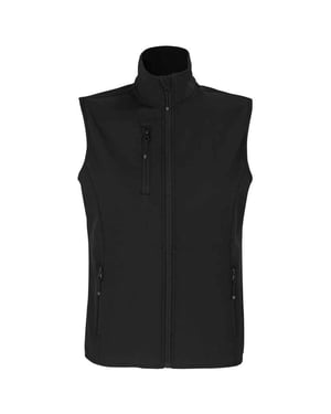 SOLS Dames/dames Falcon Softshell gerecyclede bodywarmer (Zwart)