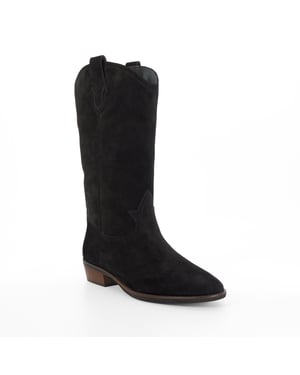 Dune Ladies Prickles - Low Block Heel Cowboy Boots