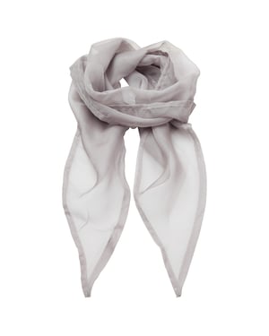 Premier Uniseks sjaal van chiffon in kleuren voor volwassenen (Zilver)