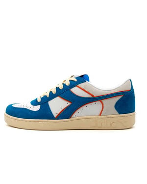 Sneakers Diadora Magic Basketball Laag Suède Leer Koningin/Wit