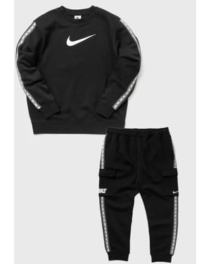 Nike Fleece Sportswear trainingspak voor heren met ronde hals in zwart