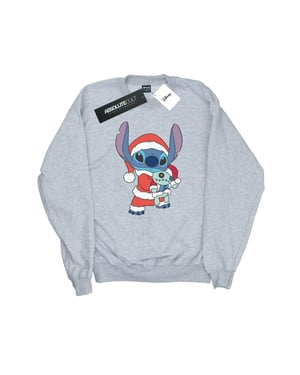 Disney Dames/Dames Lilo And Stitch Kerst Sweatshirt (Sportgrijs)