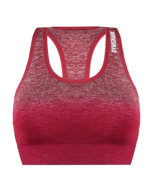 Gymshark Naadloze Dames Ombre Burgundy Sportbeha