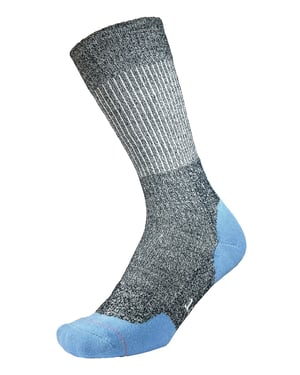 1000 Mile - Ladies Fusion Repreve Double Layer Anti Blister Walking Socks - Navy / Cornflower