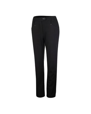 Island Green Dames/Dames Bonded All Weather Golfbroek (Zwart)