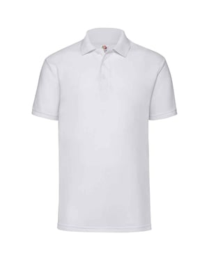Fruit of the Loom Heren 65/35 Poloshirt (Wit)