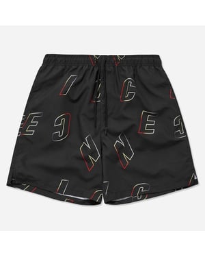 Mens Surface Mens Black Swim Shorts