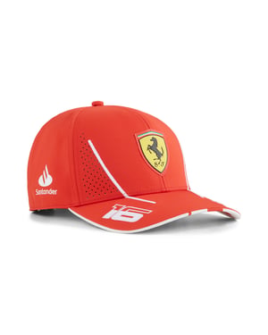 PUMA Youth Unisex Scuderia Ferrari 2024 Replica Collection Charles Leclerc Cap