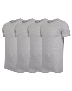 Cappuccino Italia Tee SS 4-pack T-shirts Grå
