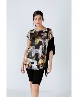 Asymmetrische Print Tuniek
