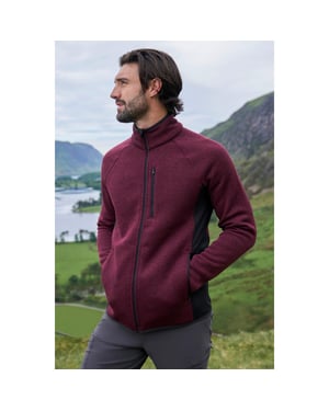 Mountain Warehouse Heren Treston Full Zip Fleecejack (Bourgondië)