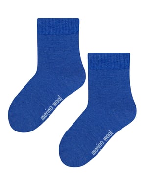 Steven - Baby Merino Wool Socks for Winter - Blue