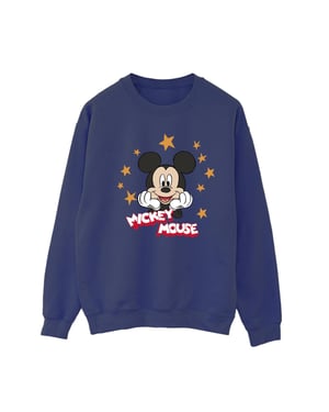 Disney Dames/Dames Mickey Mouse Sterren Sweatshirt (Marineblauw)