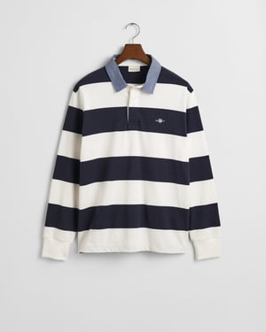 GANT Mens Regular Fit Chambray Stripe Heavy Rugger