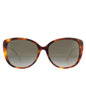 Jimmy Choo Solglasögon ALY/F/S 086 HA Havana Brown Brown Gradient