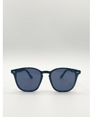 Rounded wayfarer style sunglasses