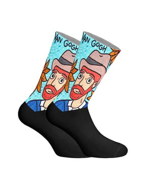 Unisex Elastiska tryckta långstrumpor