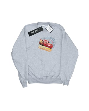Disney Heren Cars Bliksem McQueen Sweatshirt (Sportgrijs)