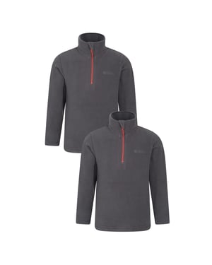 Mountain Warehouse Kinder/Kinder Camber Fleece (Set van 2) (Grijs)