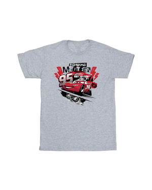 Disney Heren Cars Bliksem McQueen Collage T-shirt (Sportgrijs)