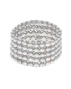 Armband 5 Rijen Echte Zoetwaterperlen - 4 mm